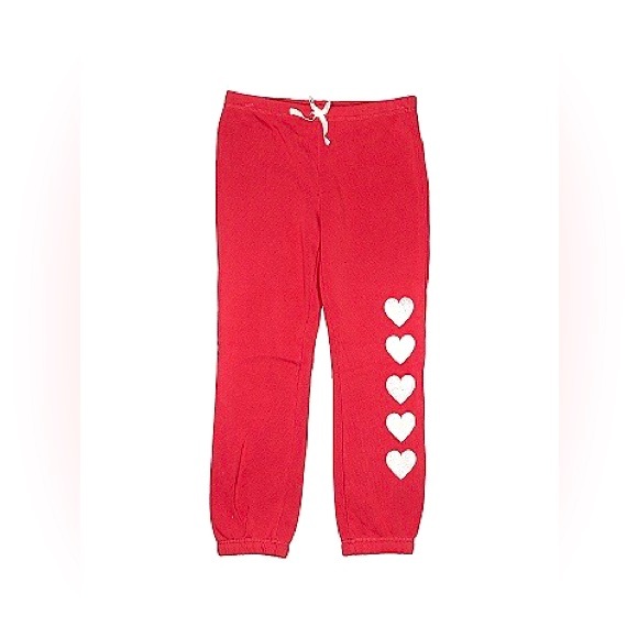 Grayson Threads Fleece Red W/Hearts Jogger Pant/Sweatshirt Set. Size XS (4/5) - Picture 4 of 16
